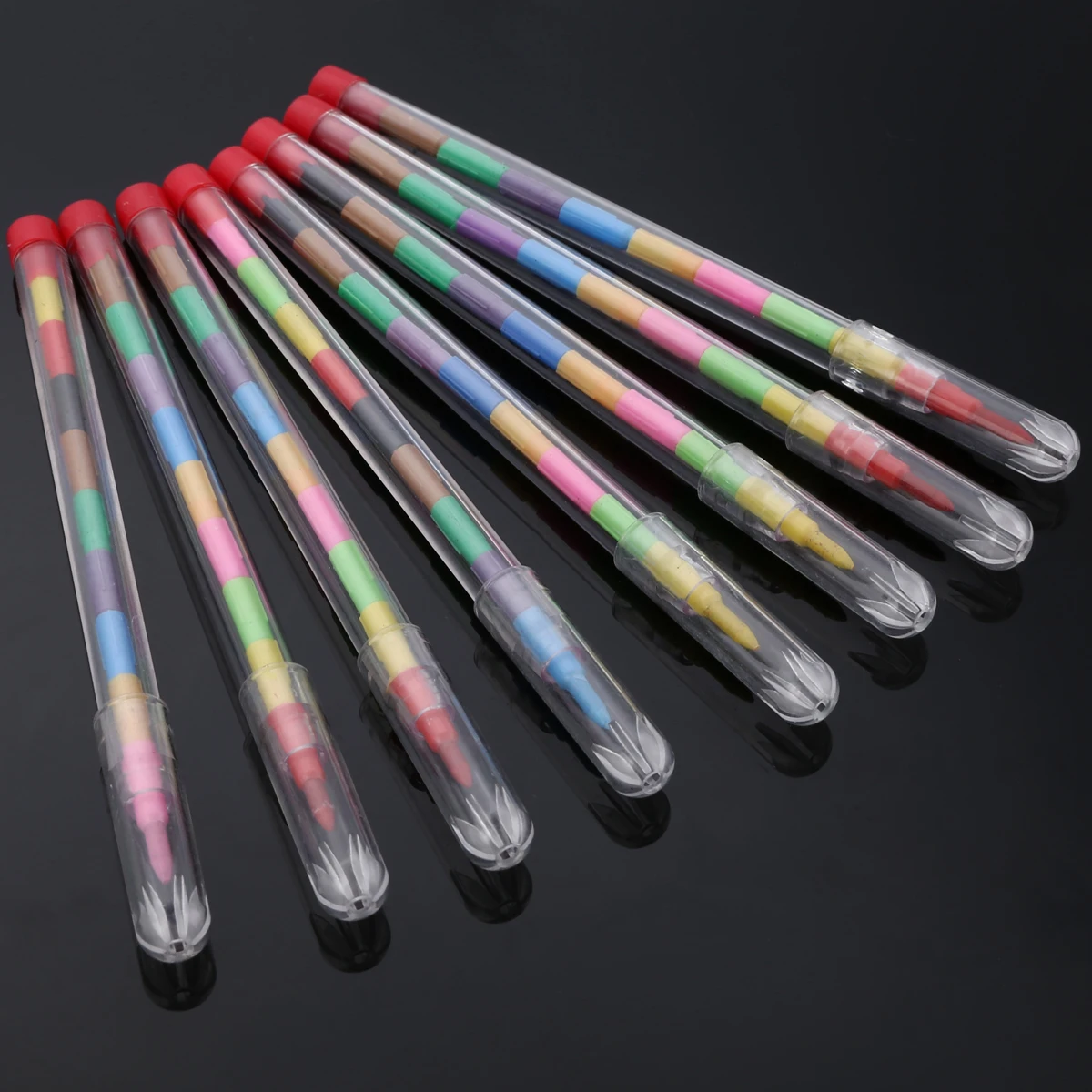 24pcs Colorful Drawing Crayons Graffiti Pen Kids Birthday Gift Party Loot Bag Fillers Drawing Pens DIY Pencil Drawing Supplies