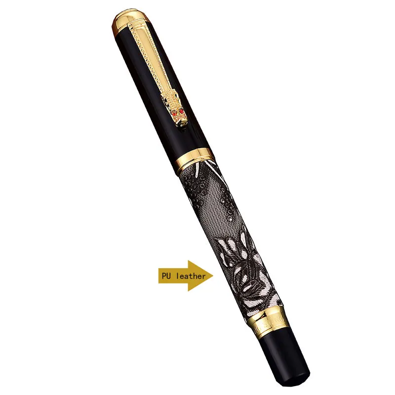 Leather fountain pen