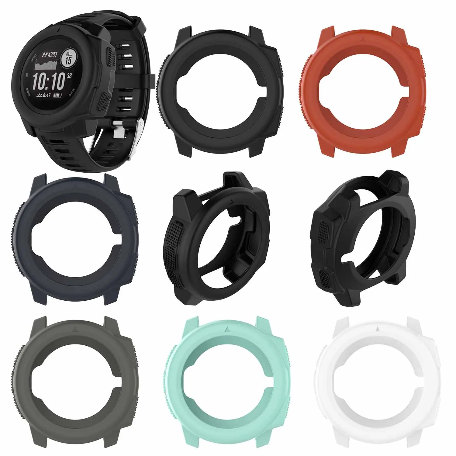Fashion Ultra Slim Soft Silicone Watch Protector Case For Garmin
