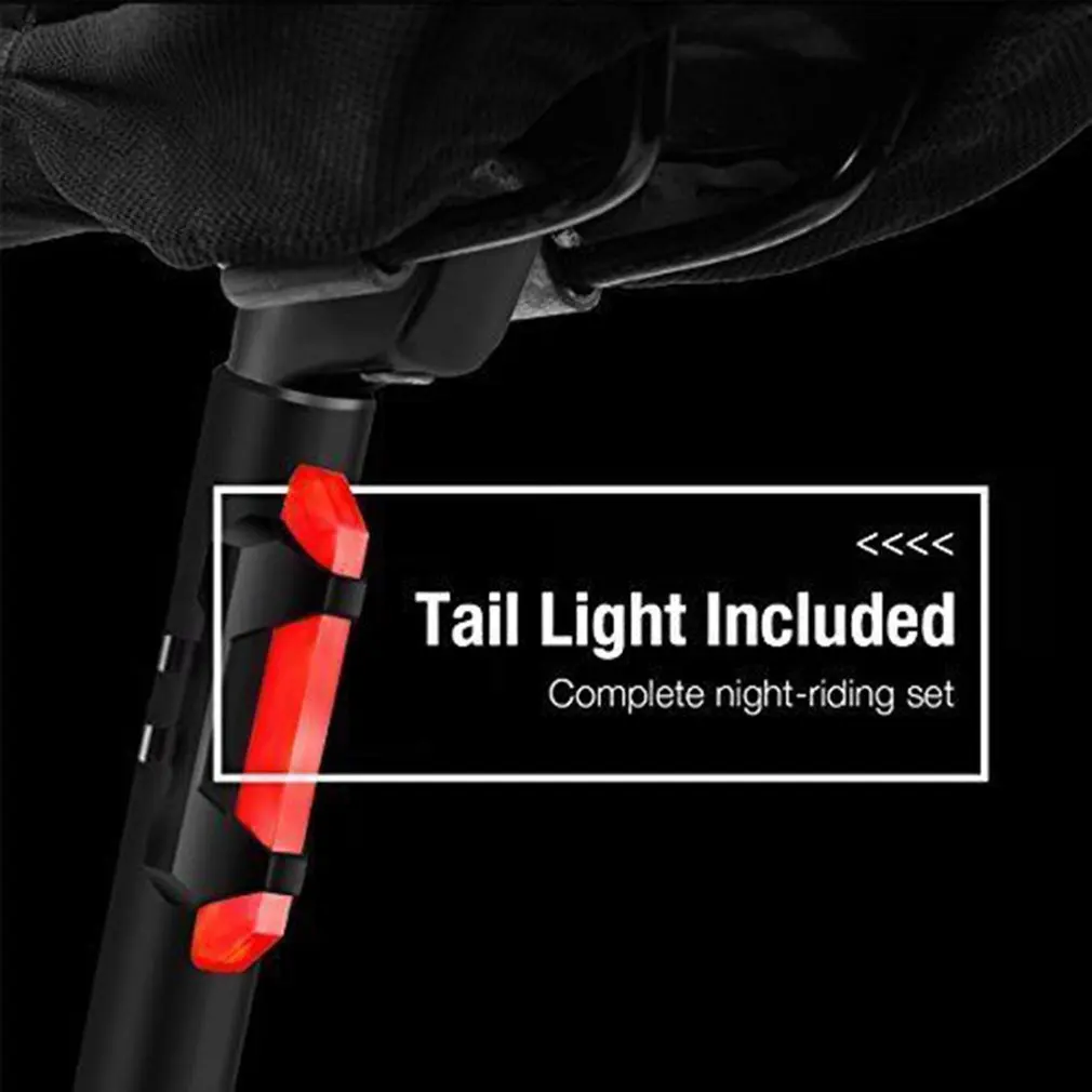 Bicycle USB Charging Flashlight Bike Horn Light Headlight Cycling Practical Multifunction Ultra Bright