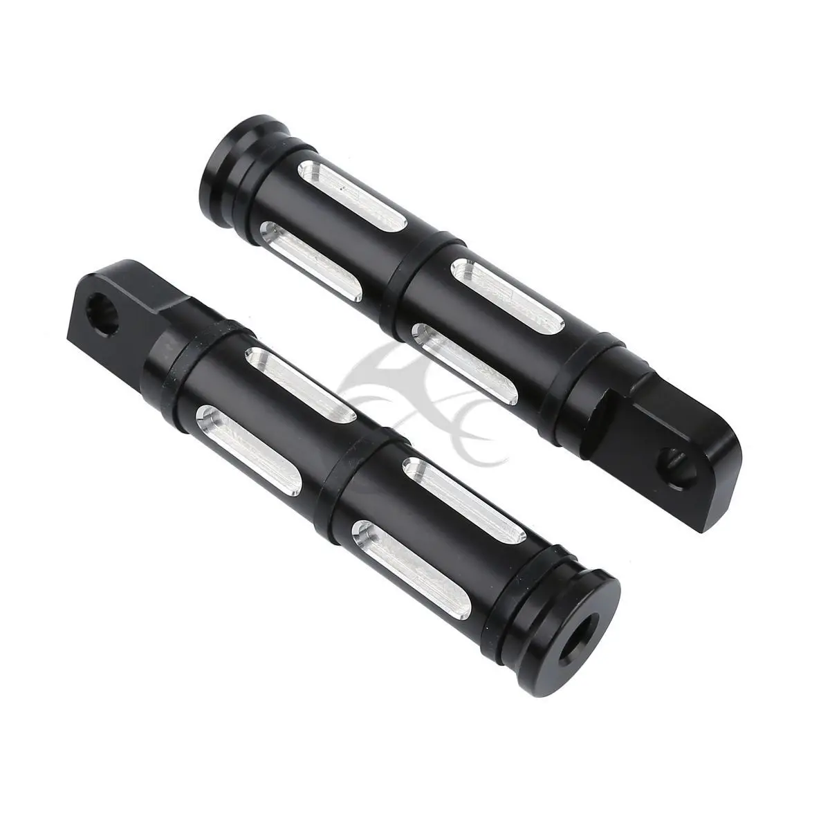 

Motorcycle Black Footpeg Foot Rests For Harley Touring Road King FLHT Sportster XL Dyna Softail