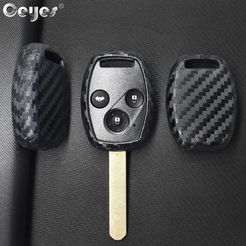 Car carbon fiber key cover for HONDA (5)