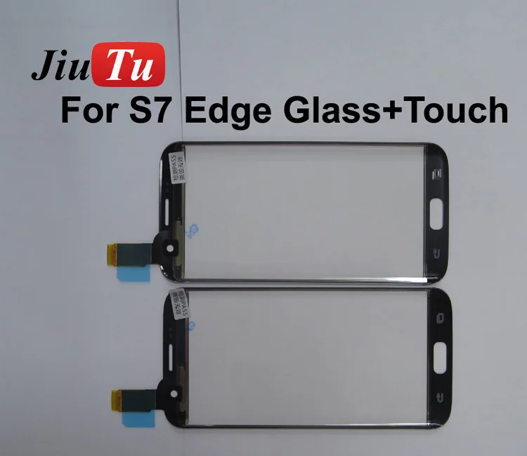 100% Tested Good Front Glass with Touch Screen Flex Cable for S6 edge G925 S6 edge plusS7 edge G935 White Black (1)