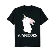 

Cool T Shirts O-Neck Short Sleeve Bunnicorn Egg Hunt New Style Mens Tee Shirt