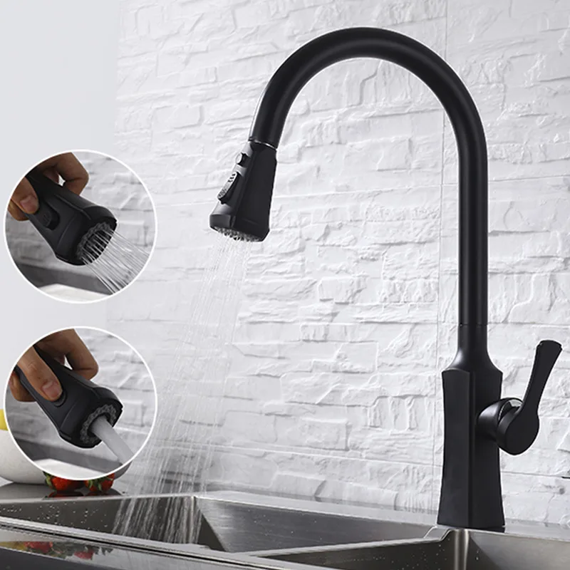 

double function with basins sink cold and hot water stop universal rotating bibcock of smoked pull out kitchen faucets