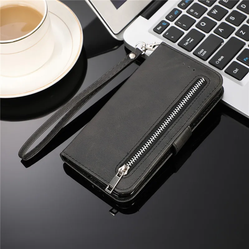 Galaxy S22+ silicone case Leather Zipper A52 A72 Case For Samsung Galaxy S22 S21 S20 FE S10 S9 S8 Plus Note 8 9 10 20 Ultra A12 A32 A51 A71 A70 A50 Cover cheap galaxy s22+ case