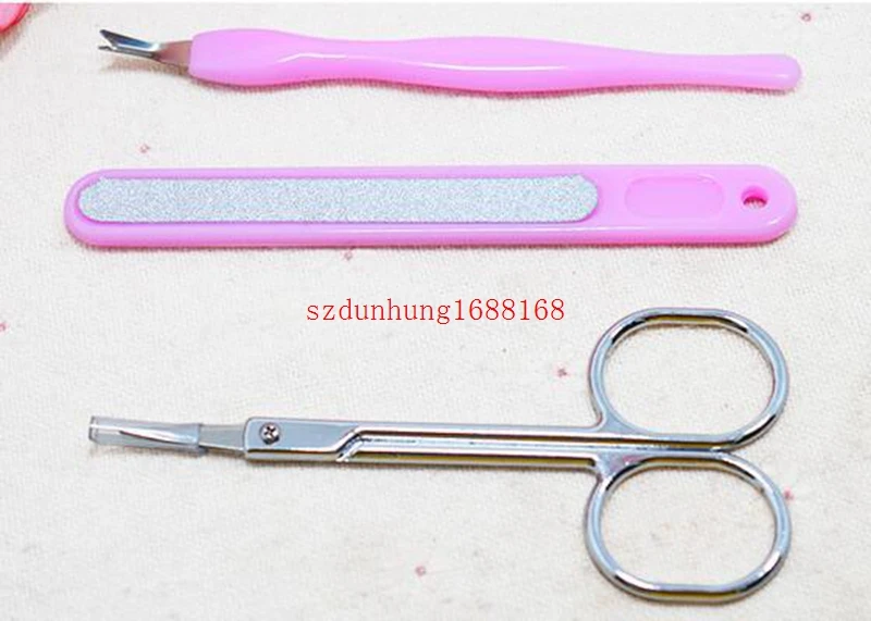 

3 PCS Manicure Set Professional Nail Files Eyebrow Tweezers Eyelash Comb Makeup Scissors UV Gel Nail Kit Manicure Tools