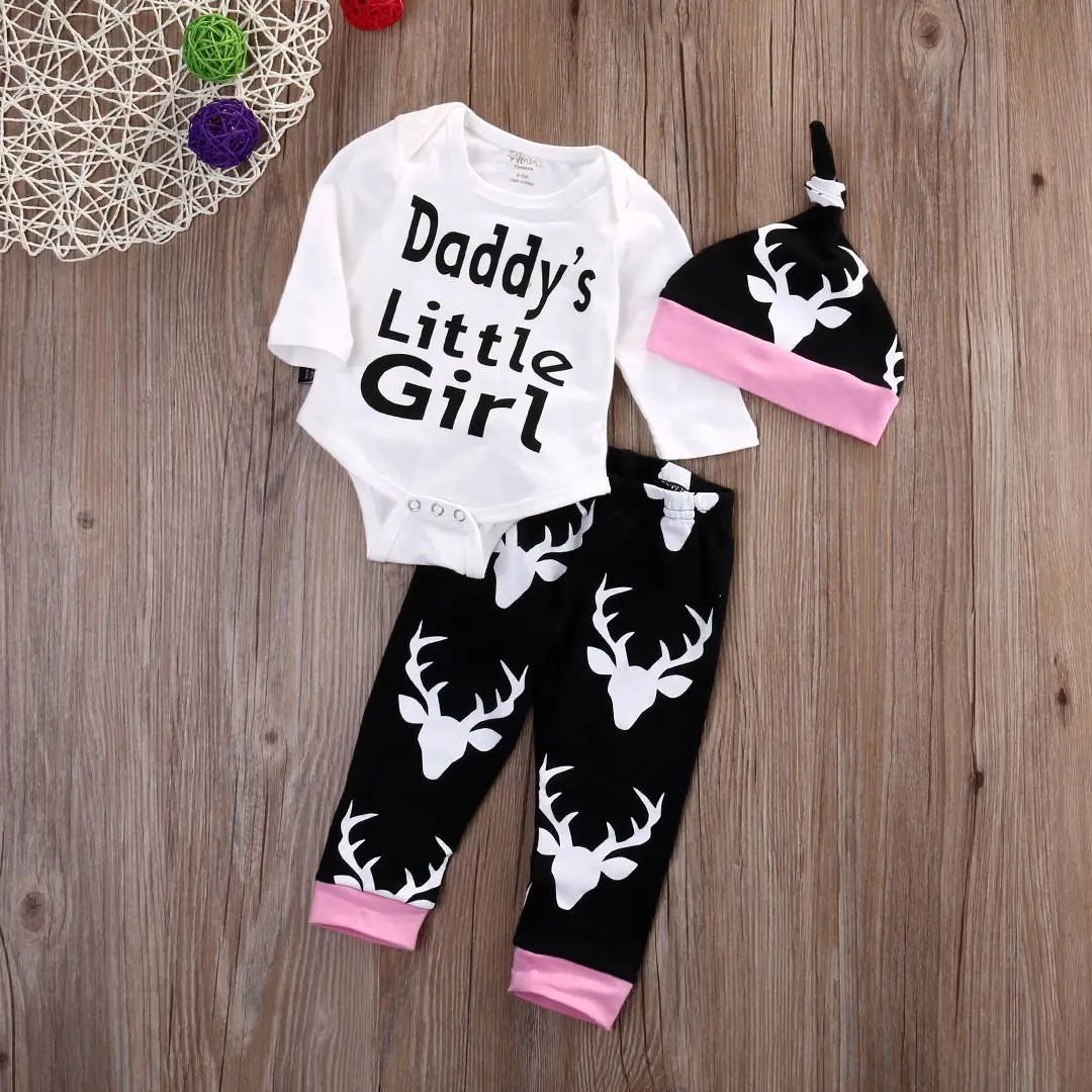 Комплекты одежды для новорожденных девочек 0 18 месяцев с принтом|baby girl clothes|newborn baby