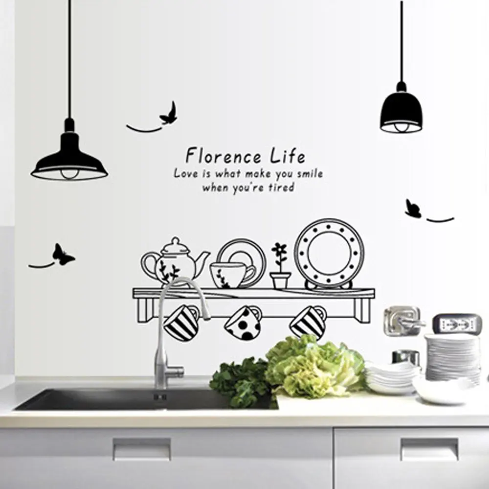 Kitchen Utensils Wallpaper kitchen utensils butterfly letter removable wall stickers art Kitchen Utensils Wallpaper kitchen utensils butterfly letter removable wall stickers art