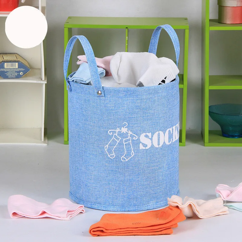 dirty socks folding hamper basket bins of clothes toys sock sort Handle