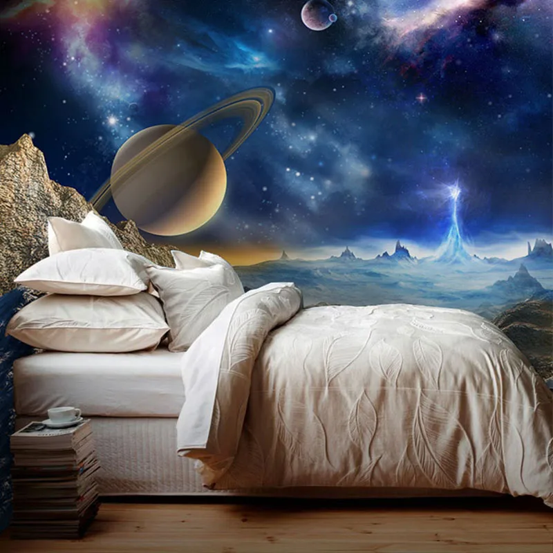 Kustom 3d Lukisan Dinding Wallpaper Untuk Dinding Luar Angkasa Planet Cosmos Dunia Foto Kertas Dinding Untuk Ruang Tamu Sofa Latar Belakang Custom 3d Mural Wallpaper Mural Wallpaper For Wallsmural Wallpaper Aliexpress