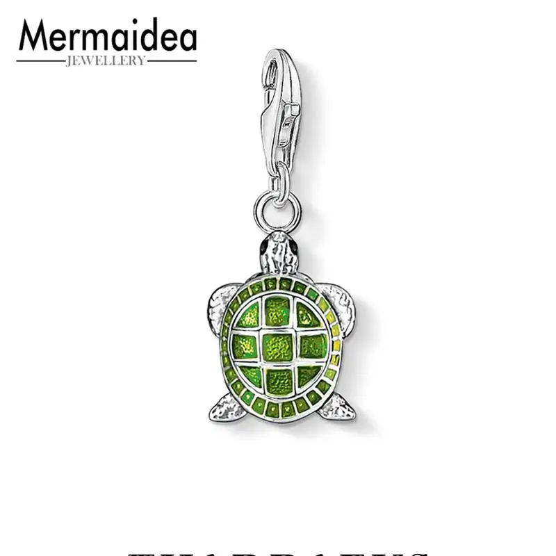

Pure 925 Sterling Silver Turtle's Adventure Tortoise Pendant Charms fit Women Men Charm Bracelets Necklace DIY Fashion Jewelry