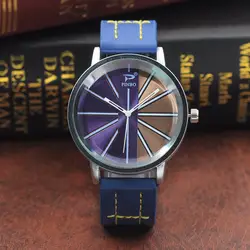 2018 горячая распродажа мужские кожаные часы серебряный корпус часов творческий белый указатель высокого качества кварцевые часы студент