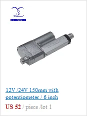 12v 24v 150 мм/6 дюймов, мини линейный привод, электрический линейный привод, тяги 900N, индивидуальный штрих двигатель постоянного тока