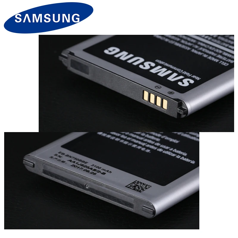 Оригинальный сменный аккумулятор Samsung для Galaxy Note 3 Neo N750 N7508V SM N7505 N7502 EB BN750BBC BN750BBE 3100