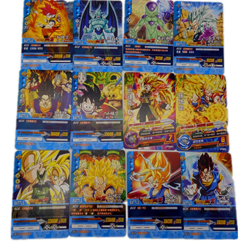 34 шт./лот коллекционные карты Dragon Ball Super Saiyan Goku Vegeta ball z музыкальная шкатулка King