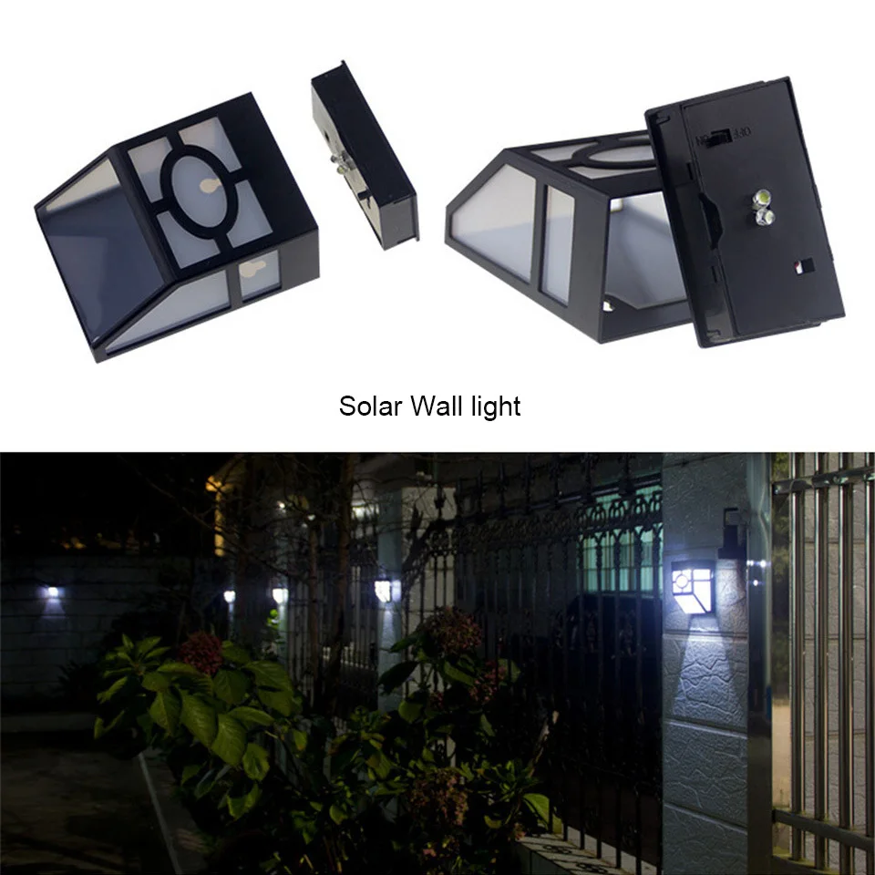 

led solar light outdoor no motion sensor dark energy acrylic lamp shade led wall lamp with solar panel solar garden lights