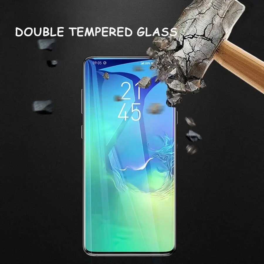 Полностью клеевое УФ закаленное стекло для экрана для samsung Galaxy S10 S8 S9 S10 PLus Защитная пленка для S10 Lite Note 8 9 защитное стекло