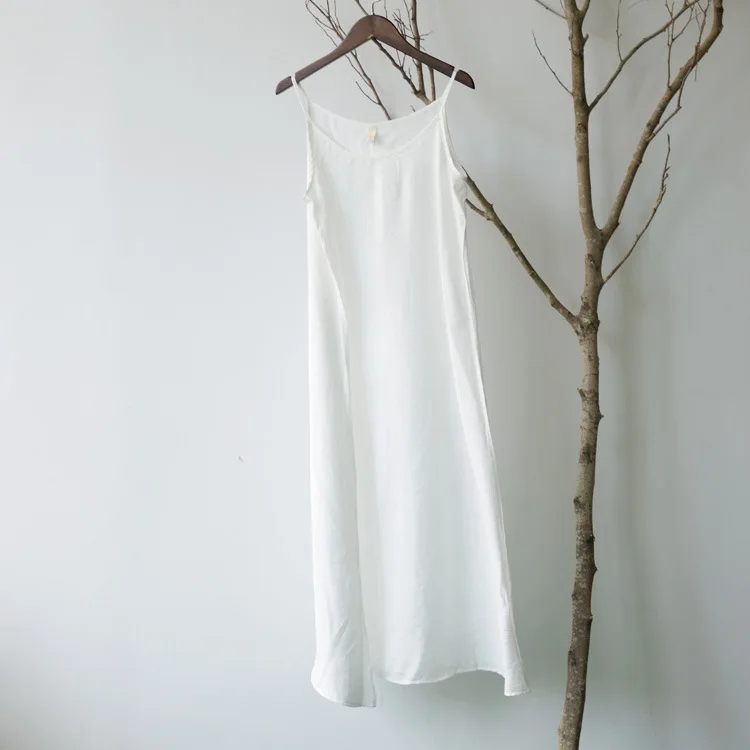 Женское повседневное однотонное Облегающая майка-платье, Дамское Staphetti платье на бретелях, женское летнее платье - Цвет: Белый