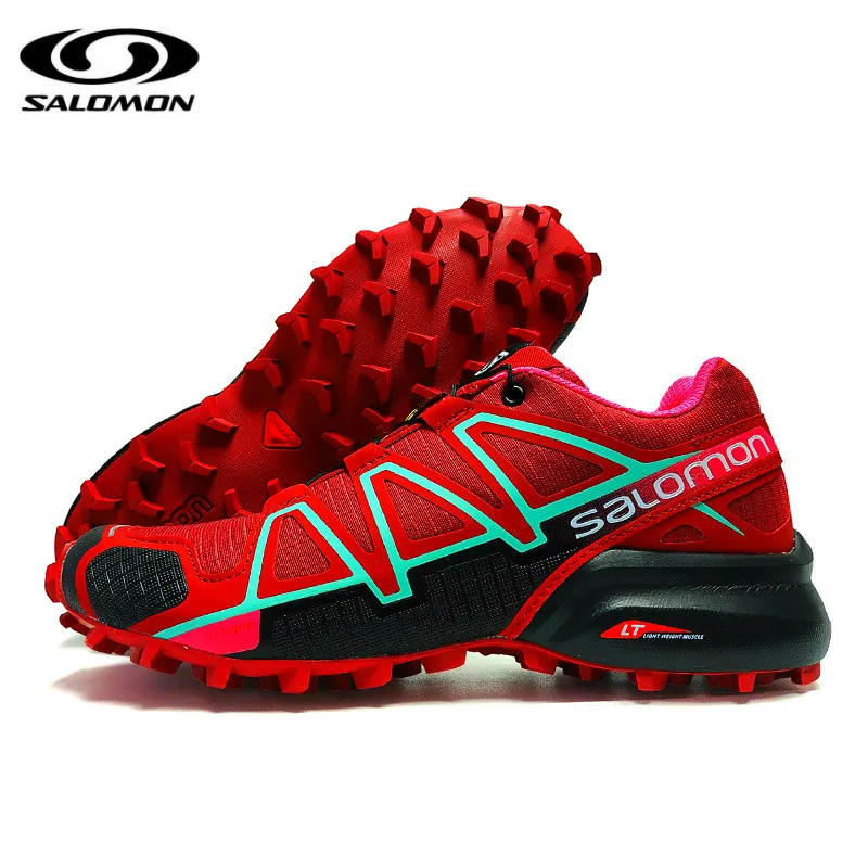 

Salomon Speed Cross 4 CS Shoes Women Cross-country Red Running Shoes Female Sneakers Women Athletic Shoes Sport shoes Hot