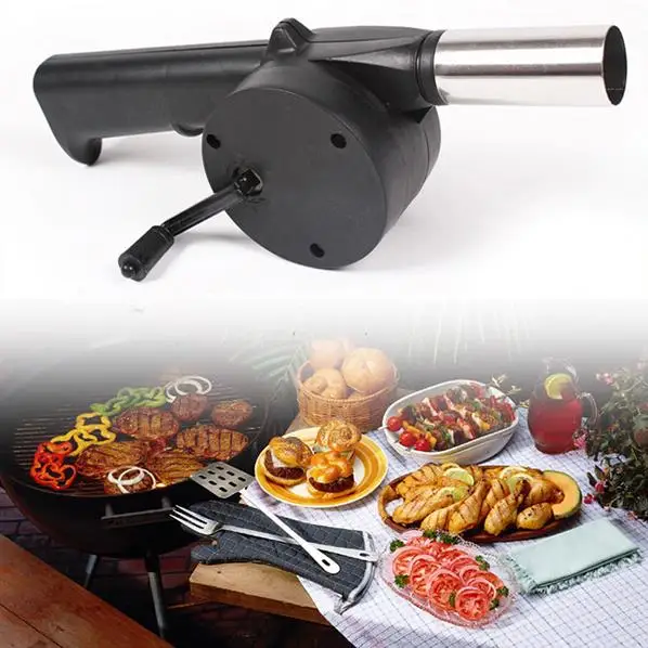 GO2CAMPS BBQ Fan Plastic | Plastic Barbecue Hand Fan Outdoor Barbecue Fire Bellow Camping And Hik P 979367260