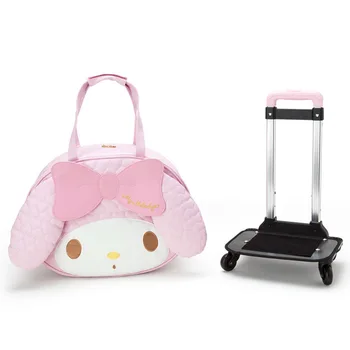 

IVYYE 1PCS Melody Fashion PU Anime Luggage Case Travel Bag Reusable Tote Handbags Cartoon Pouch Bags NEW