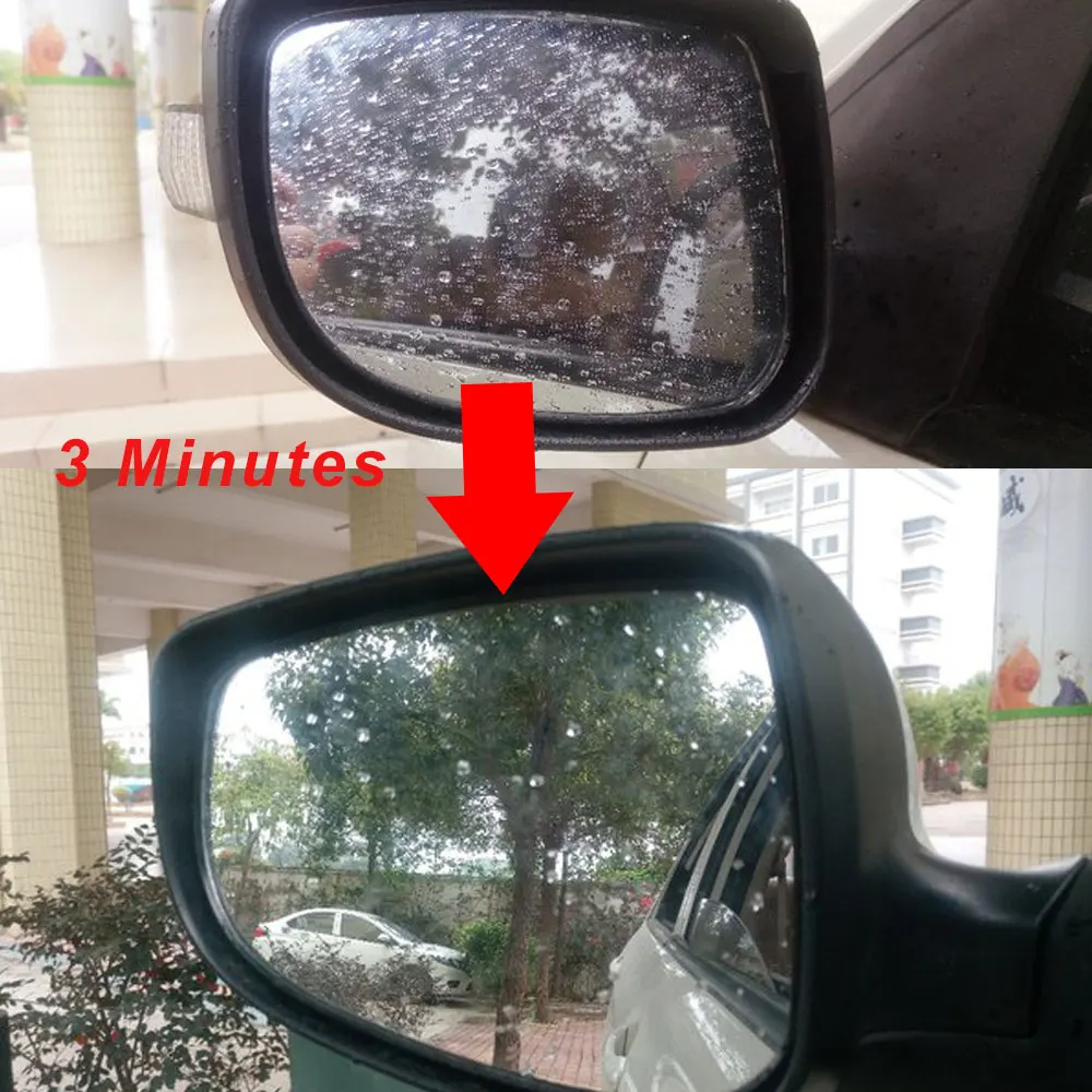 Car Rear-view Mirror Glass Quick Warm Heated Pad Defogger Remove icerainfrost Safe Driving In Bad Wheather
