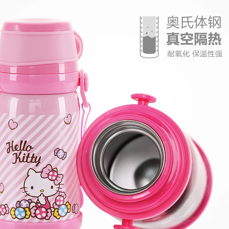 Hello kitty бутылка для воды из нержавеющей стали Kitty Женская Вакуумная чашка милые