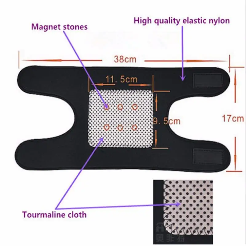 Спортсмена поддержка для локтя самонагревающийся турмалиновый протектор для магнетической терапии, снимают боль в локте повязка для безопасности H003