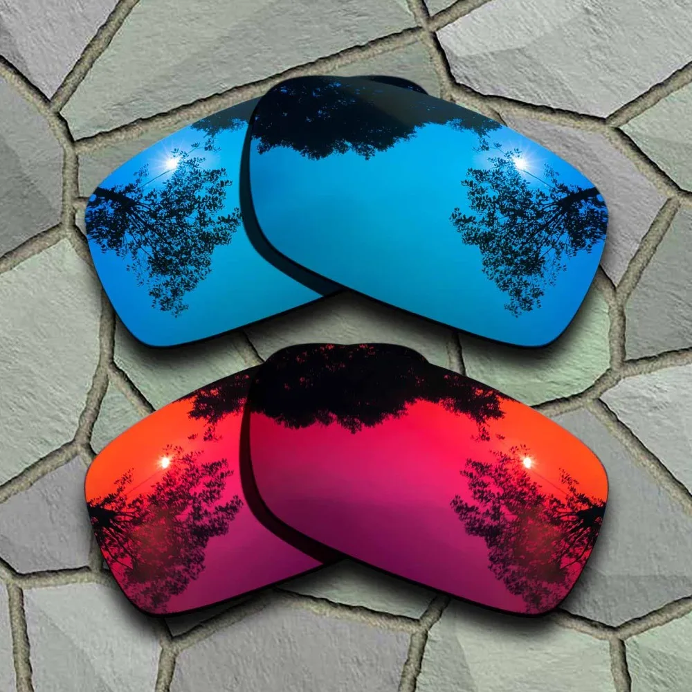 

Sky Blue&Violet Red Sunglasses Polarized Replacement Lenses for Oakley Crankcase