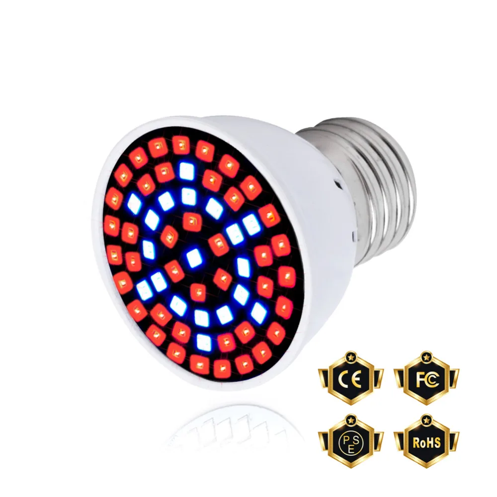 

Plant Growth Light E27 85-265V Indoor Greenhouse Desktop Plant Growing Bulb 220V 60 126 200leds Water Culture Plant Lamp Growbox