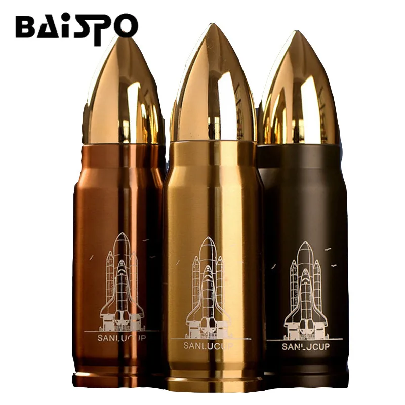 

BAISBO 350ml Stainless Steel Thermos Coffee Mug Bullet Cup Vacuum Flask Cup Travel Drink Bottle Insulation Cup Vacuum Flasks