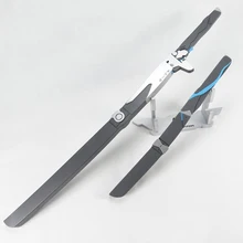 Overwatch Genji углеродное волокно кожа оружие Dragonblade Косплей Реплика мечи реквизит