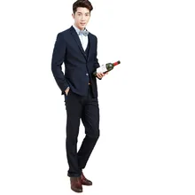 Красивые мужские костюмы, культивирующие свою мораль, мужские костюмы для отдыха, модные мужские костюмы из двух предметов для торжественных случаев(куртка+ брюки