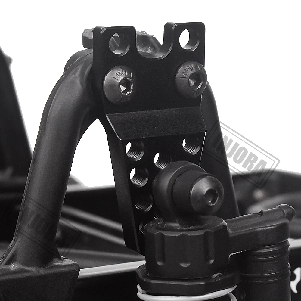 Injora 4 шт. черный/титаноалюминиевый Shock Towers крепление для 1/10 RC комплект автомобильных принадлежностей для передней и задней оси SCX10 обновленные части
