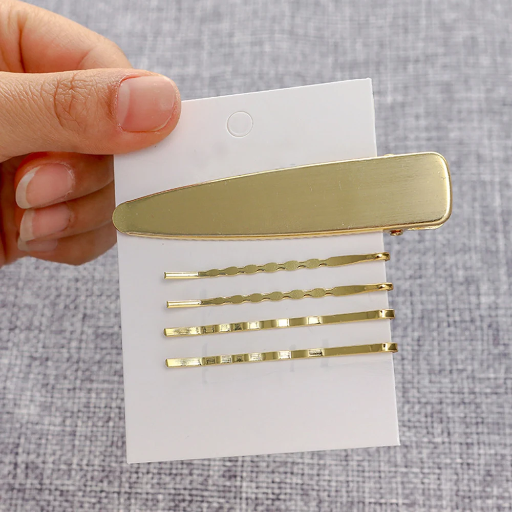 1Set Fashion Women Full Pearl Hair Clips Snap Barrette Stick Hairpins Hair Styling Tools Accessories Hairgrip Headdress Gift2019