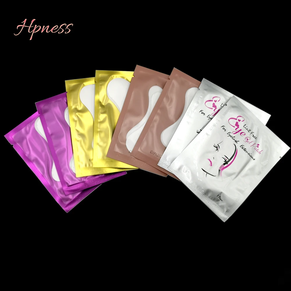 

HPNESS 100 Pairs Eyelash Pads Gel Patch Under Eye Pads Lint Free Lashes Extension Mask Makeup Tools