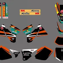 Новая команда графика с соответствующими фоны наклейки деко для KTM SX EXC 125 200 250 300 380 400 1998 1999 2000 мотоцикл