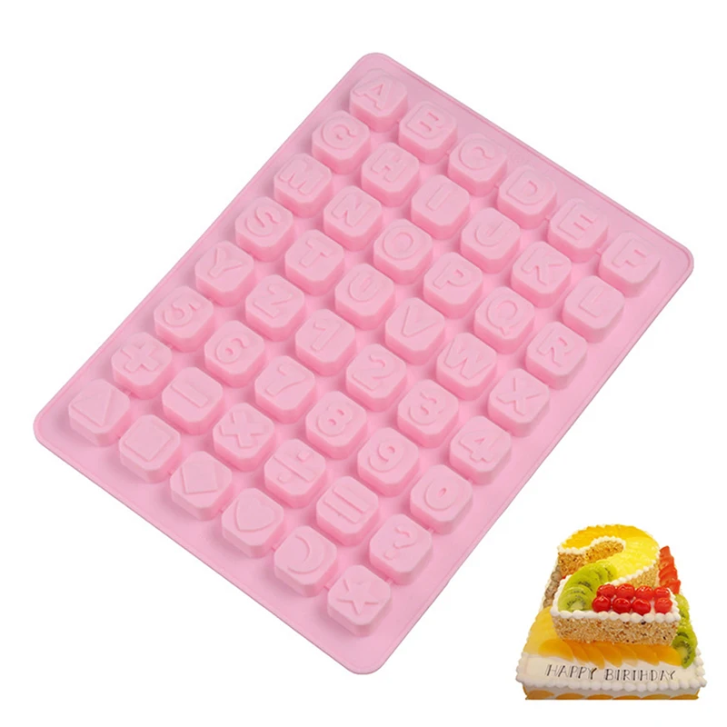 DINIWELL 48 букв цифровой формы силиконовая форма для торта Конфета помадка кекс Sugarcraft желе формы инструменты для украшения выпечки, торта