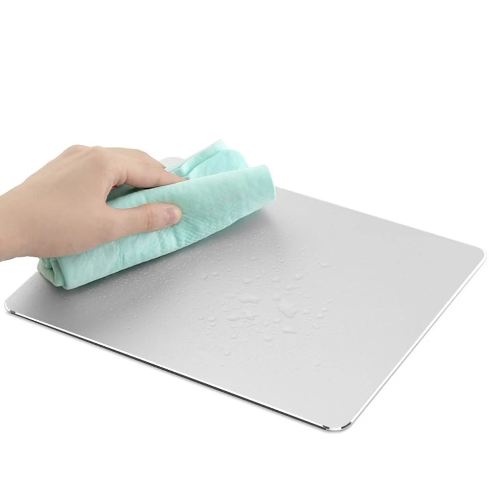 Metal Alumínio Mouse Pad Tapete Duro Suave Magia Fina Mousead Duplo Lado à Prova Dfast Água Controle Rápido e Preciso para Casa de Escritório - Imagem 5