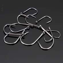 HENGJIA 500 шт./лот углерода Сталь рыболовные Крючки Крючок Прочный Pesca джиг-головки Рыболовные Крючки С Отверстием Карп рыболовные снасти Box