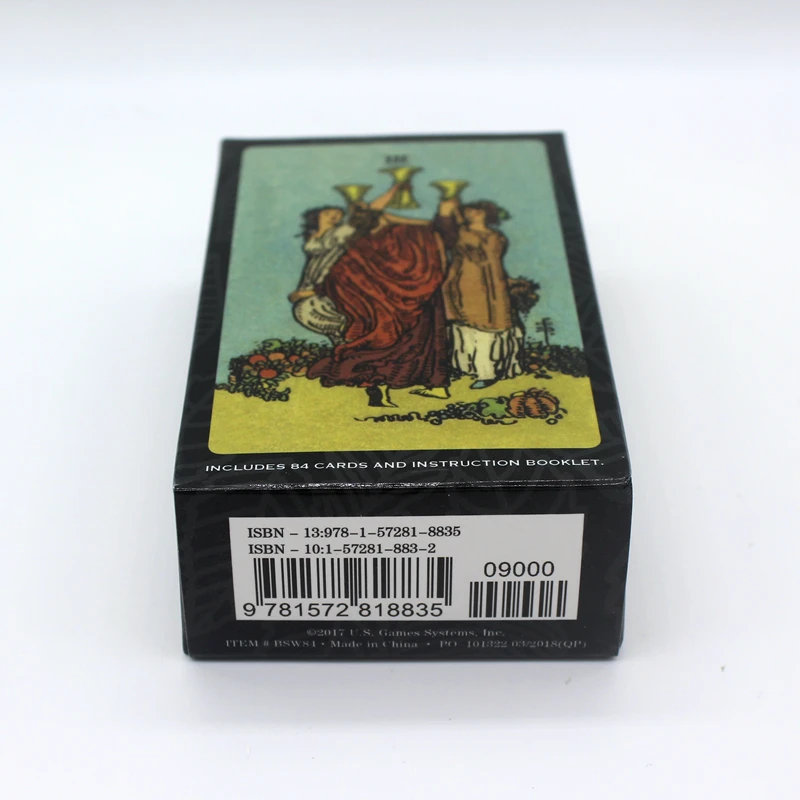 Полноценная английская версия Borderless Edition Smith Waite Tarot карточки игра с английской