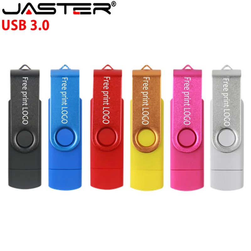 

JASTER OTG Colorful Usb Flash Drive Pen Drive 4GB 8GB 32GB 64GB 128GB Memory Usb Stick U Dick Pendrive Flash Drive For Android
