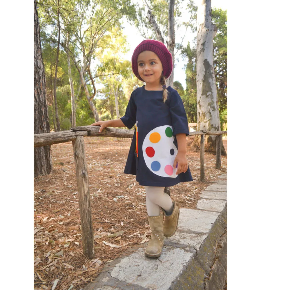 2018 Winter Baby Boy Girl Clothes Hooded Toddler Baby Girl Kid Autumn Long Sleeve Clothes Duck Print Princess Party Dress