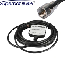 Superbat мини GPS антенна FME штыревой разъем 1575,42 МГц Автомобильный усилитель антенного сигнала 38x34x11 мм 50Ohm 3M Кабель адаптируемые под требования заказчика