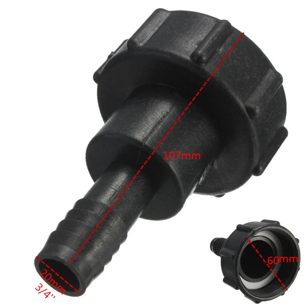

1000L IBC 2"(60mm) To 3/4"(20mm) Water Tank Garden Hose Adapter Fittings Tool