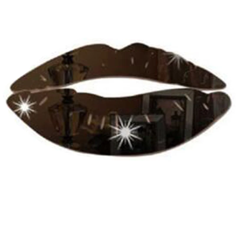 DIY 3D Mirror Acrylic Kiss Lip Wall Sticker Art Mural Decals Stickers Home Decor