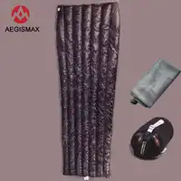 封筒白ダウン AEGISMAX 95% ホワイトグースダウン UL 冬寝袋キャンプ Urltra-コンパクト超軽量ダウン寝袋