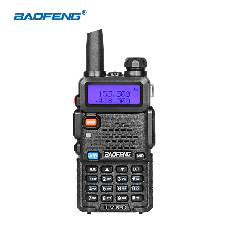 BaoFeng UV-5R Interphone VHF 136-174 UHF 400-520 MHz Dual Band Transceiver Two Way Radio UV5R Portable Walkie Talkie