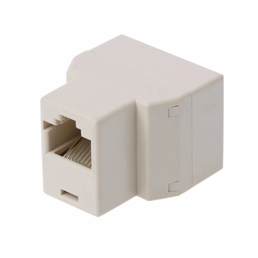 RJ45 CAT5 CAT5E сетевой Ethernet 1to2 коннектор адаптер